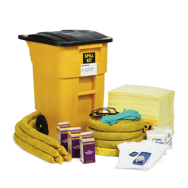 HazMat 50-Gallon Wheeled Spill Kit, SPKHZ-CAN-WD